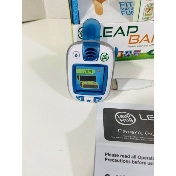 LeapFrog LeapBand Blue Kids Leap Band Activity Watch With Cord Instructions Fun - Picture 10 of 12